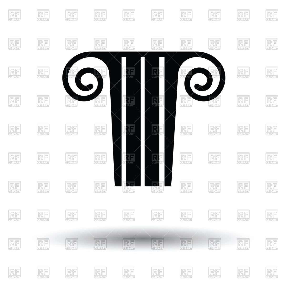 1200x1200 Antique Column Icon Vector Image Of Signs, Symbols, Maps Angelp