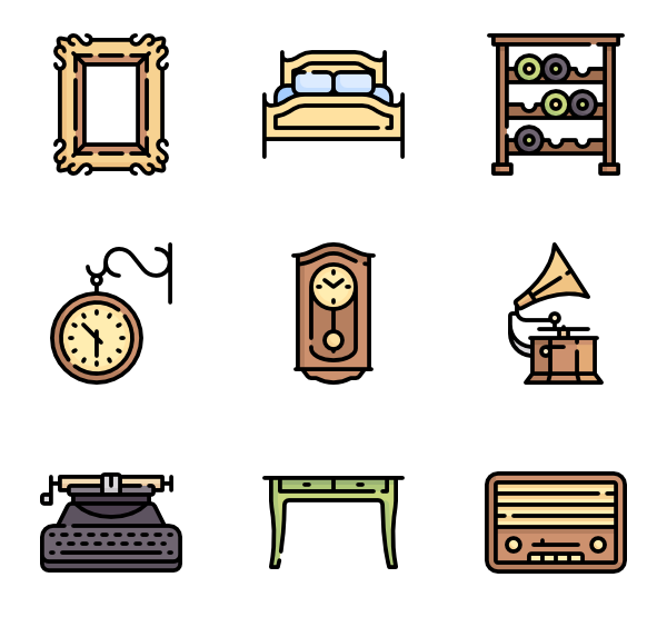 600x564 Antique Furniture Icon Packs