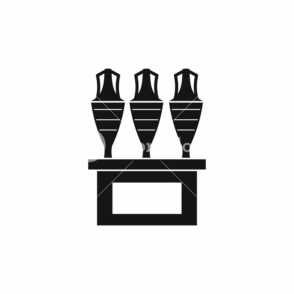 1000x1000 Antique Jugs Icon In Simple Style Isolated On White Background