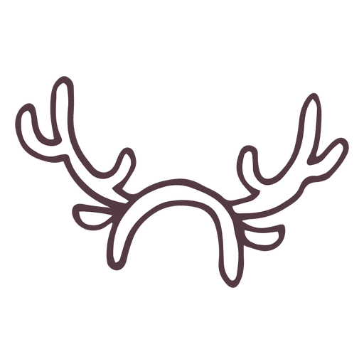 512x512 Reindeer Antler Costume Hand Drawn Icon