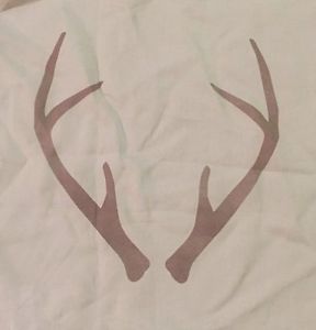 288x300 West Elm Winter Icon Antler Pillow Cover Christmas Buck Deer