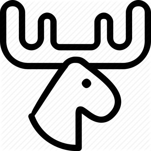 512x512 Animals, Antler, Antlers, Buck, Deer, Male, Mammal, Moose, Pets Icon