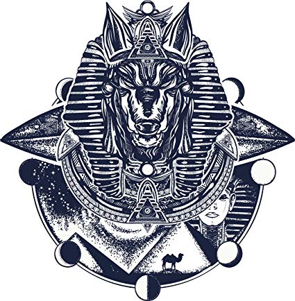 425x434 Intense Anubis Egyptian Sarcophagus Moon Phases