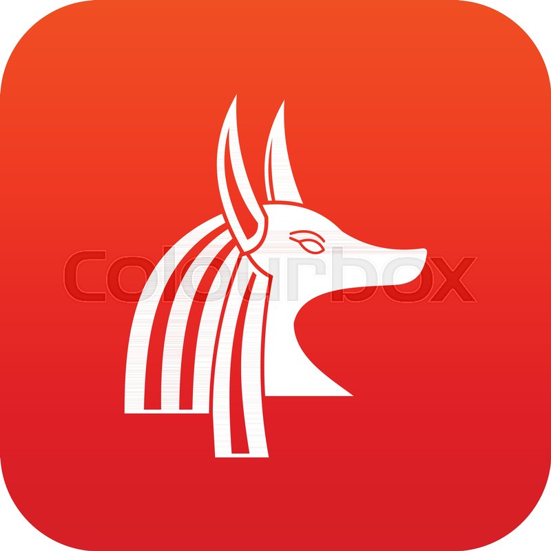 800x800 Ancient Egyptian God Anubis Icon Stock Vector Colourbox