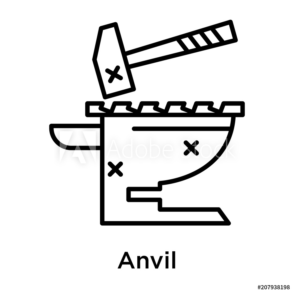 Photo Art Print Anvil Icon Vector Sign And Symbol Isolated 1000x1000 Photo Art Print Anvil Icon Vector Sign And Symbol Isolated