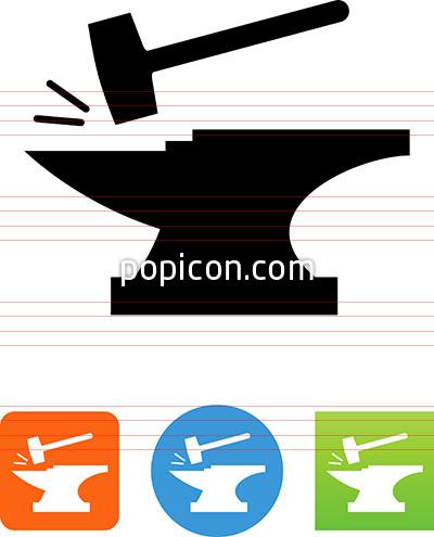 Vector Anvil Icon 400x495 Vector Anvil Icon