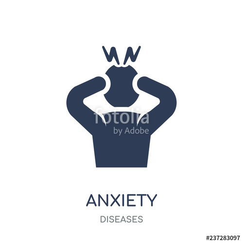 500x500 Anxiety Icon Anxiety Filled Symbol Design From Diseases