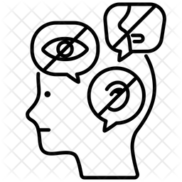 256x256 Social Anxiety Icon Of Line Style