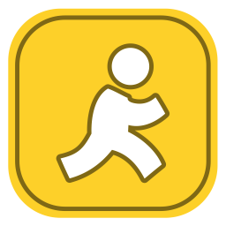 256x256 Aol Logo Icon Of Flat Style