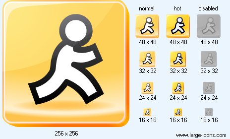 464x280 Aol Icon Image Free Social Media Icons