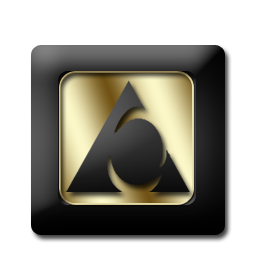 256x256 Aol, Gold Icon