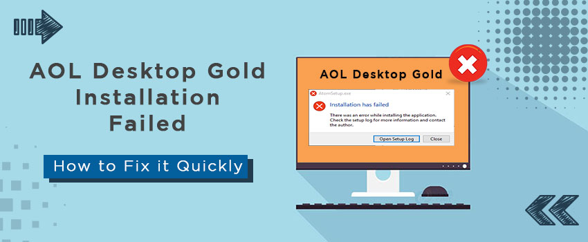 850x350 Fix Aol Desktop Gold Installation Failed A Step