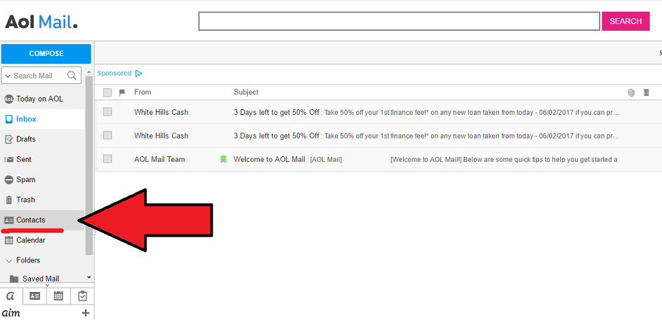 943x457 Aol Address Book