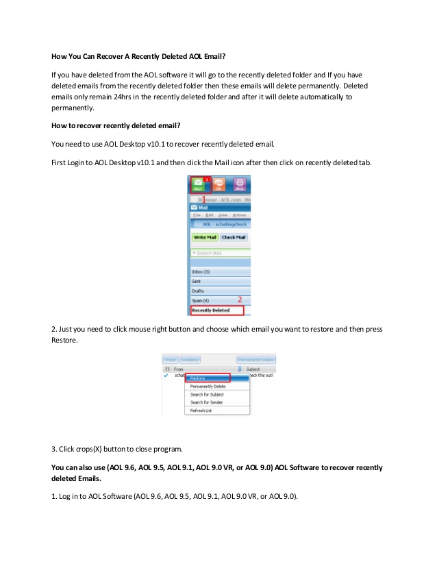 638x826 How Do I Recover A Recently Deleted Aol Email