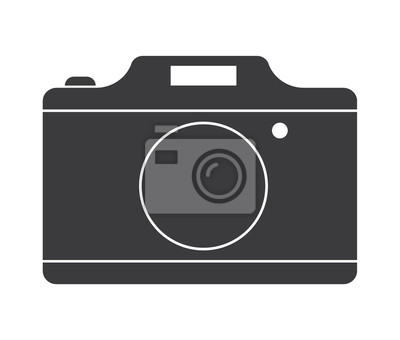 400x340 Fototapeta Aparat Icon Vector Ilustracji Na Wymiar Czarny