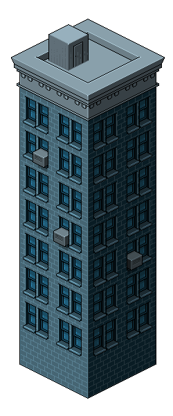 250x600 Apartment Building Icon