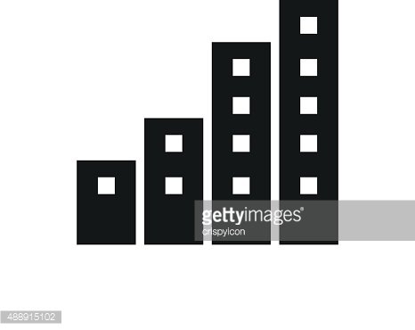466x370 Apartment Building Icon On A White Premium Clipart