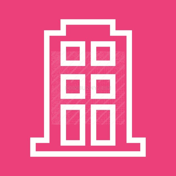 600x600 Apartment Line Multicolor Bg Icon