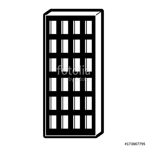 500x500 Apartment Building Icon Black Silhouette Stock Image And Royalty