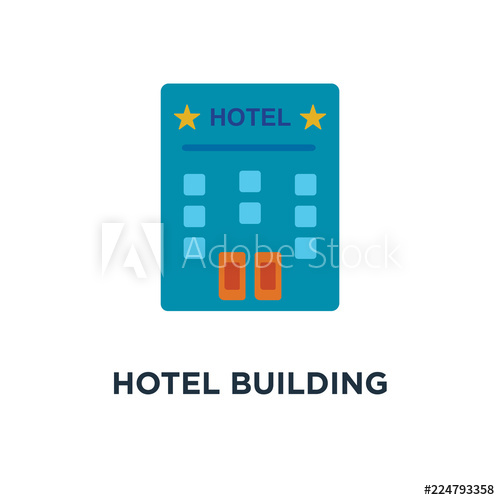 500x500 Hotel Building Icon Modern Hotel Or Residential Apartment