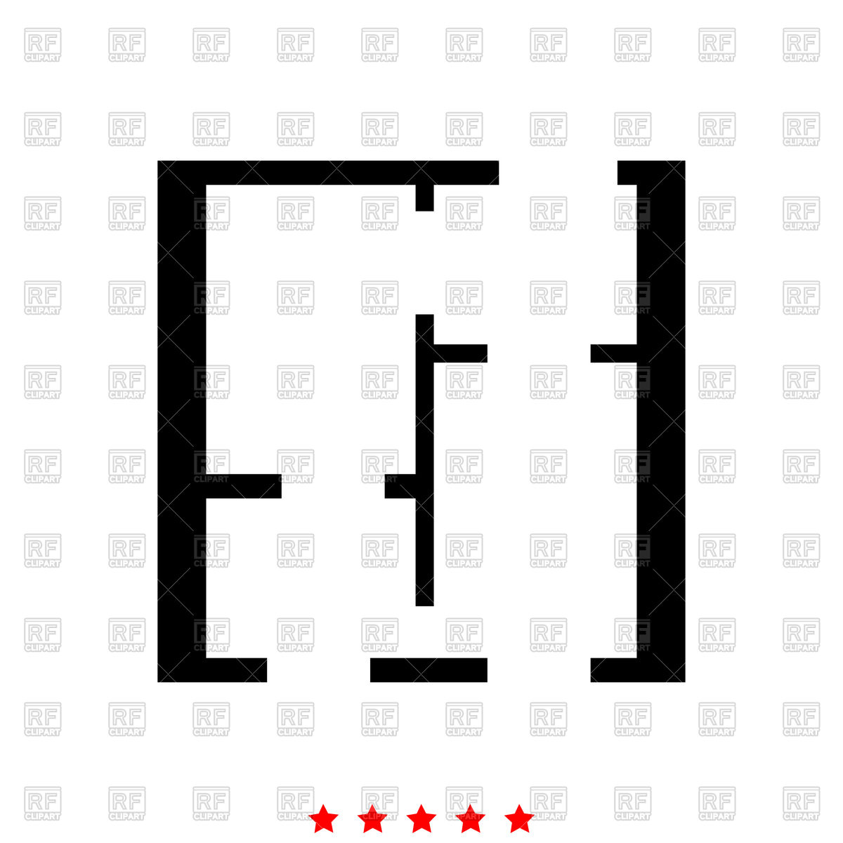 Flat Project Apartment Icon Vector Image Of Icons And Emblems 1200x1200 Flat Project Apartment Icon Vector Image Of Icons And Emblems