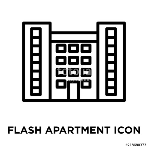 Flash Apartment Icons Isolated On White Background Modern 500x500 Flash Apartment Icons Isolated On White Background Modern