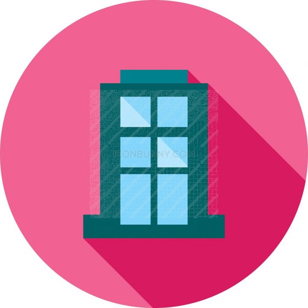 Apartment Flat Shadowed Icon 600x600 Apartment Flat Shadowed Icon