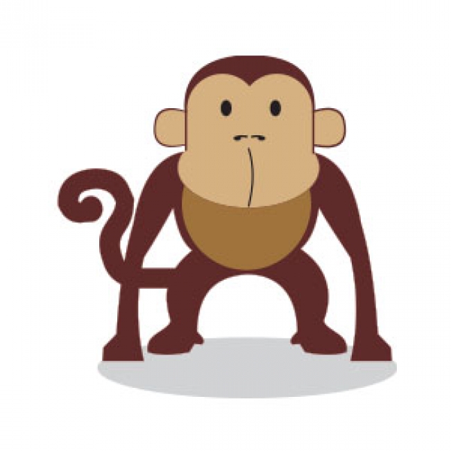 650x650 Free Vectors Cute Ape Icon