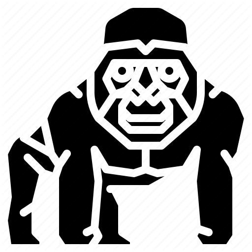 512x512 Animal, Ape, Gorilla, Kingkong, Kong, Mammal, Monkey Icon