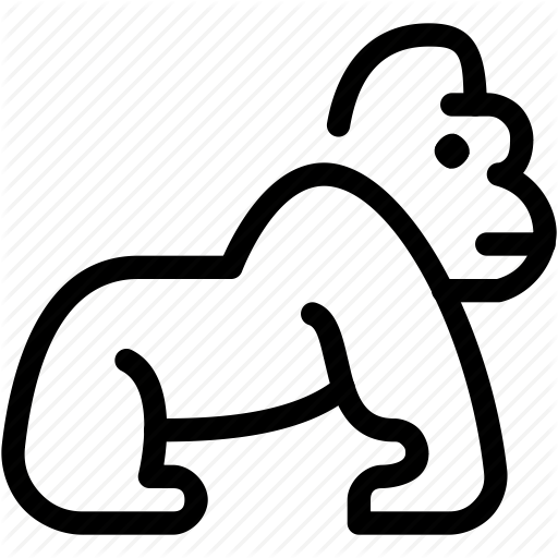 512x512 Animals, Ape, Gorilla, Mammal, Pets, Primate Icon