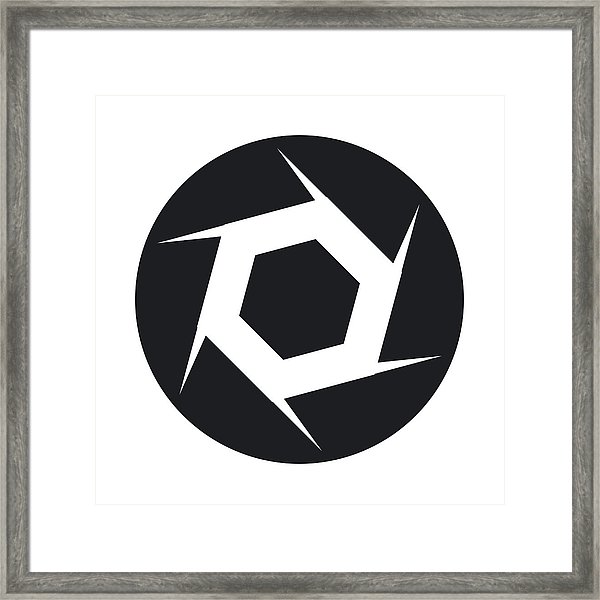 Camera Shutter Aperture Icon, Simple Style Framed Print 600x600 Camera Shutter Aperture Icon, Simple Style Framed Print