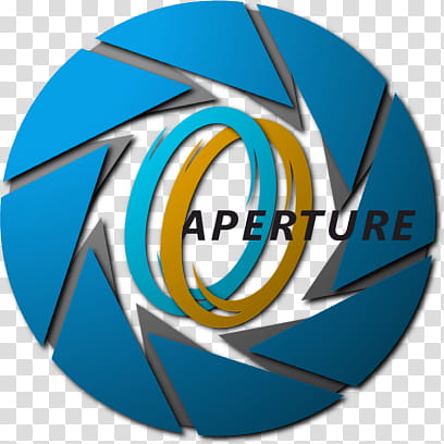 408x408 New Aperture Science Logo, Blue And Brown Aperture Logo