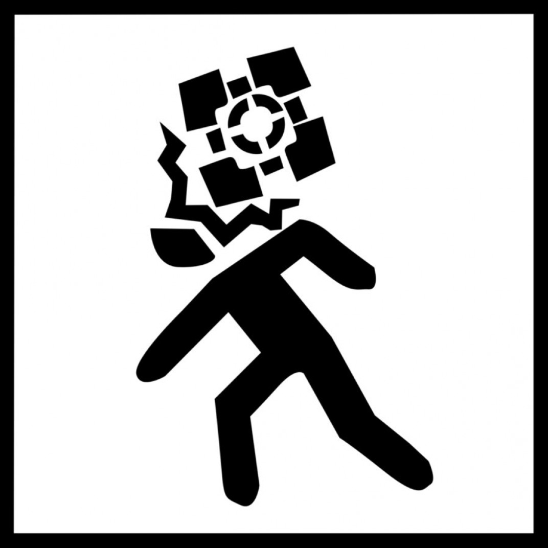 1072x1072 Portal Aperture Science Box Sign Vector Soidergi