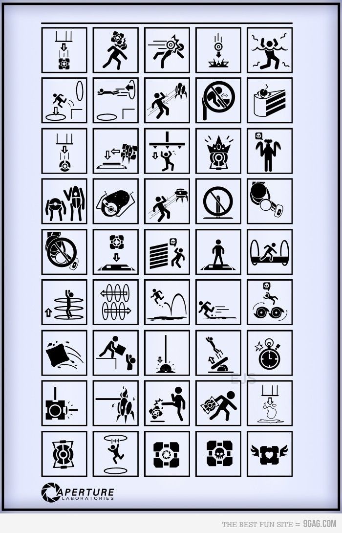 700x1090 Portal Aperture Science Icons Craft Ideas Aperture Science