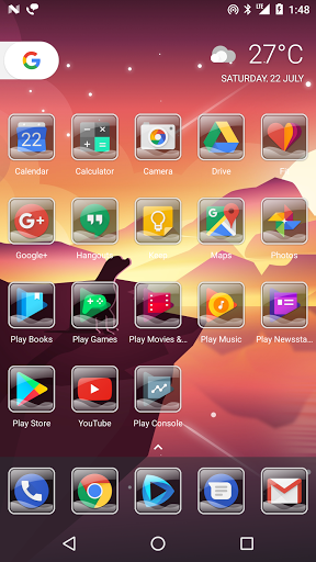 288x512 Glass Waves Icon Pack