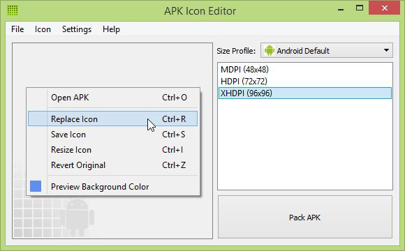 580x360 Apk Icon Editor Screenshots
