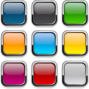 369x368 Blank App Button Free Vector Download