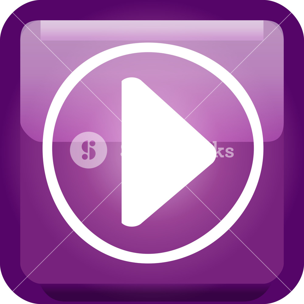 1000x1000 Play Button Purple Tiny App Icon Royalty Free Stock Image