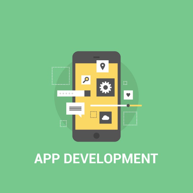 650x650 App Development Icon Vectors Image