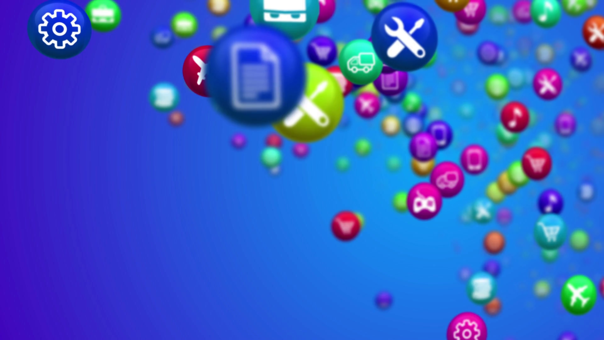 1920x1080 Mobile Technology Concept Animation Of Mobile Apps Icon Set Over