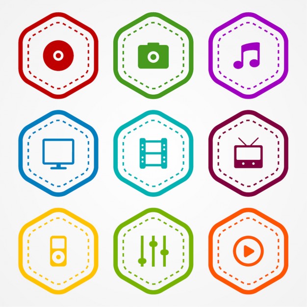 626x626 App Icons Badges Vector Free Download