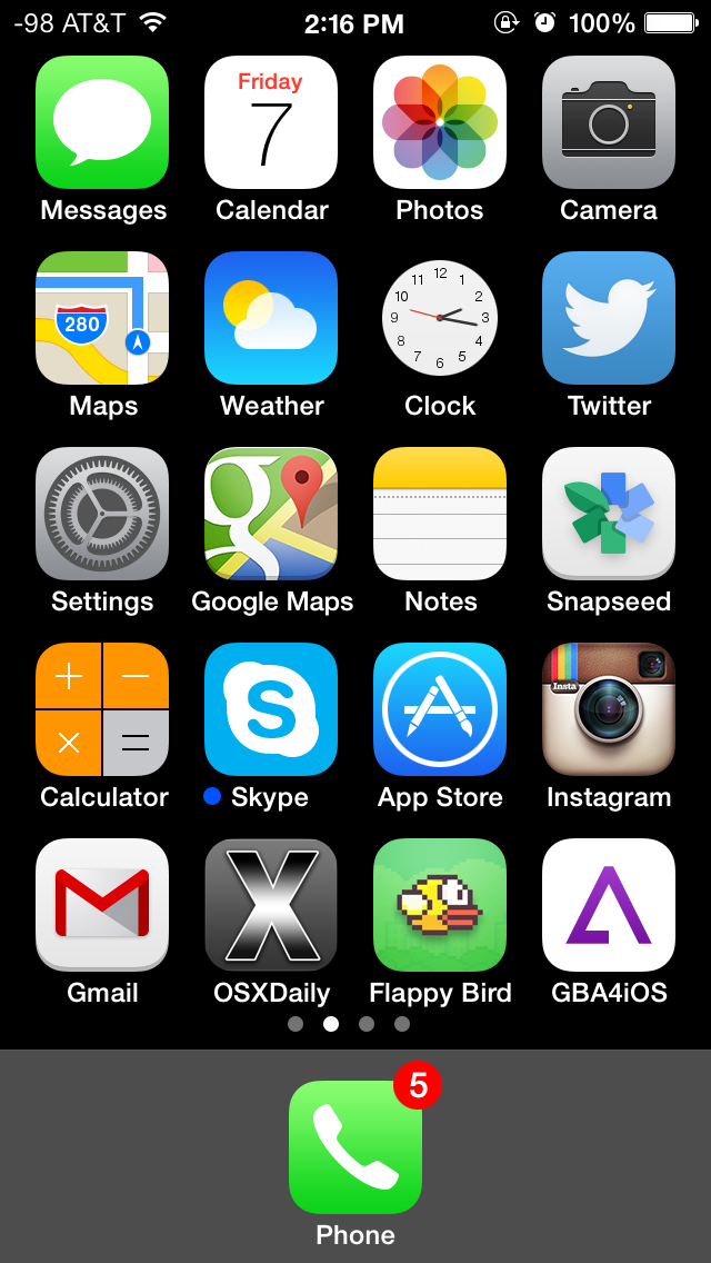 640x1136 Change The Number Of Apps In The Ios Dock To Get Minimal