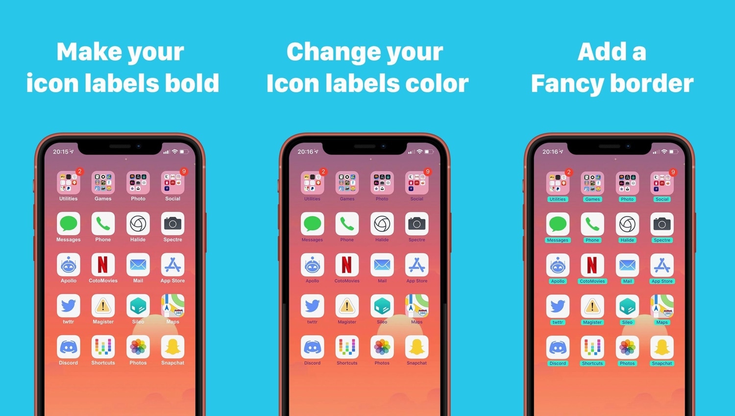 1500x849 Give Your Home Screen's App Icon Labels A Makeover With Labelchanger