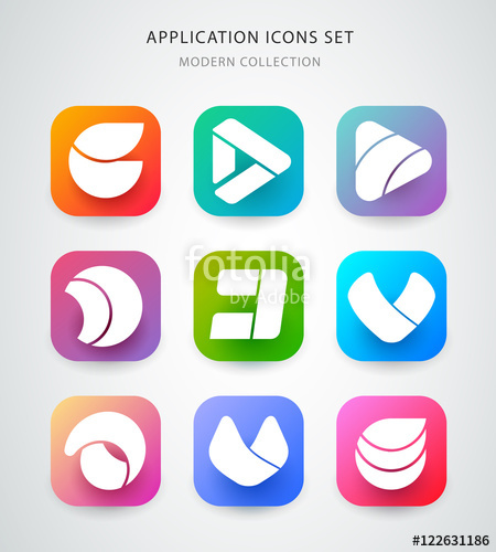 450x500 Big Vector Icons Set For Application Logo Icon Design App Icon