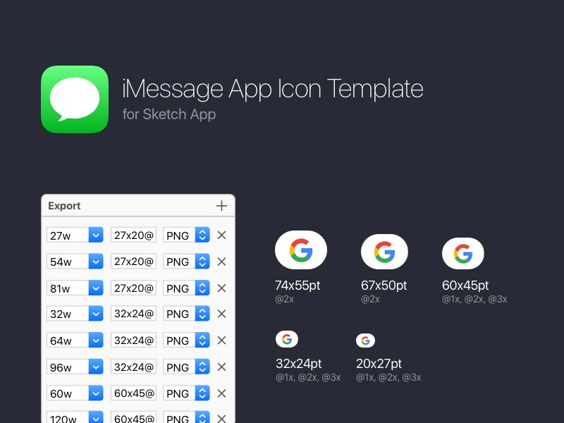 800x600 Ios Imessage App Icon Template Sketch Freebie