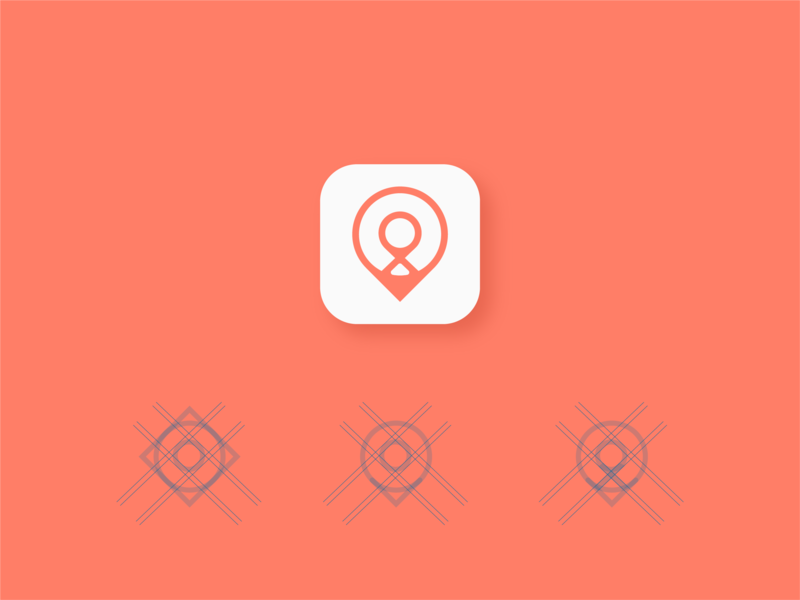 Location Pin App Icon Design 800x600 Location Pin App Icon Design