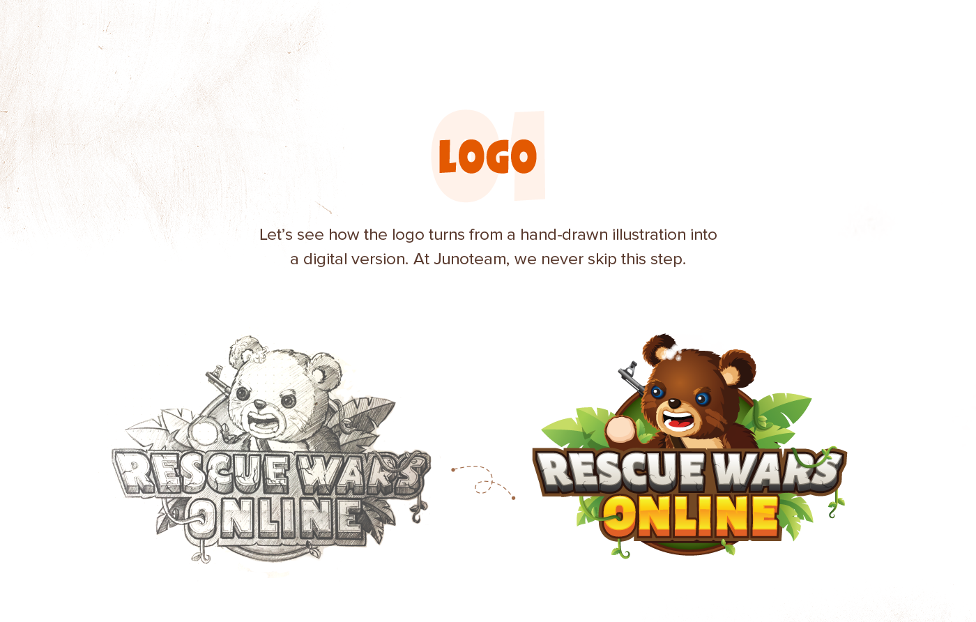 1400x892 Rescue War Online Game Logo And App Icon Design