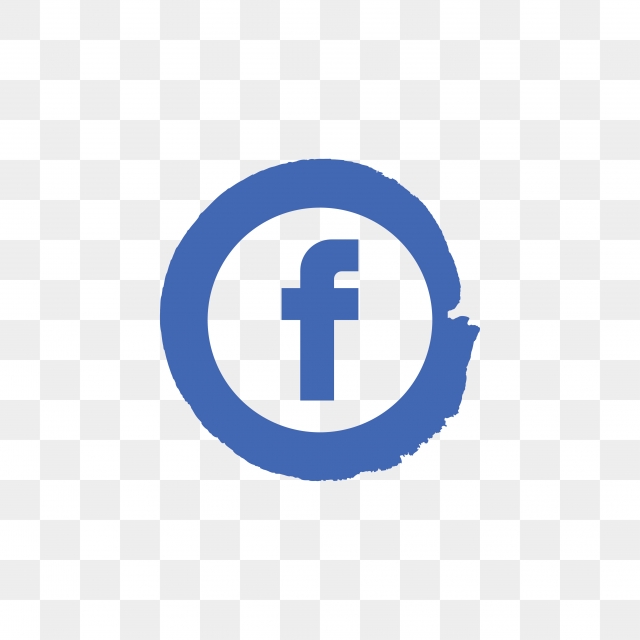 640x640 Facebook Logo Social Media Icon Design Template Vector, Blue Icon