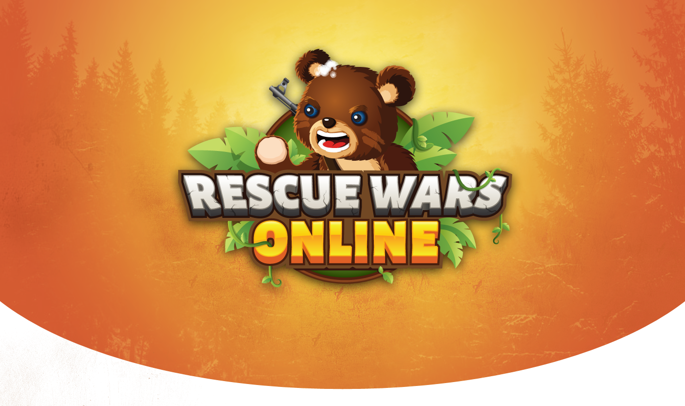 1400x831 Rescue War Online Game Logo And App Icon Design