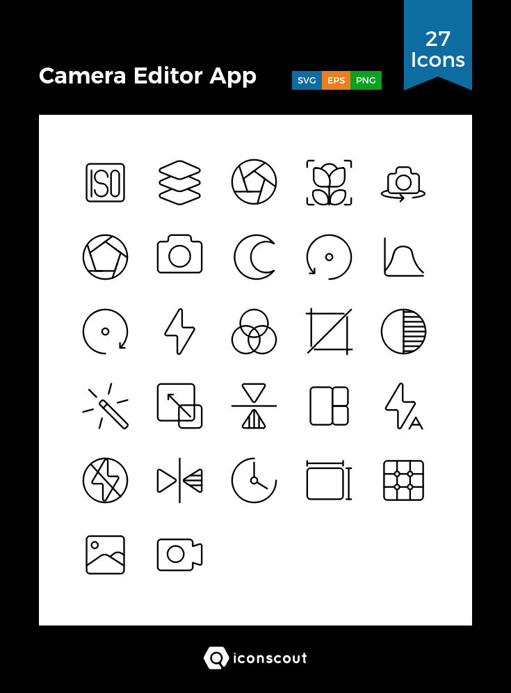 Camera Editor App Icon Pack 735x996 Camera Editor App Icon Pack